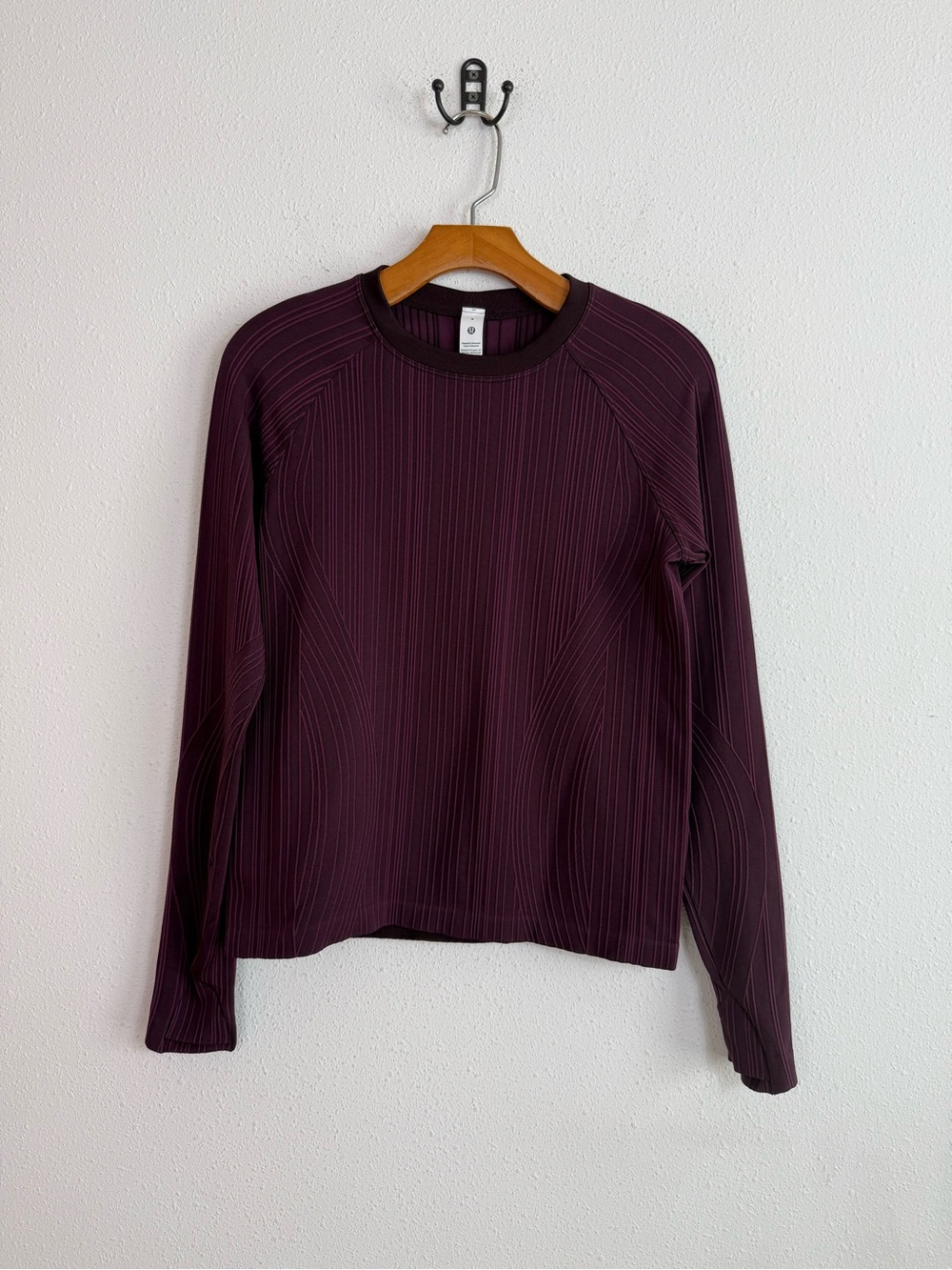 Lululemon Rest Less Variegated Ribbed Pullover Purple Women’s 8